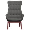 vidaXL Sill&oacute;n de relax de tela gris oscuro