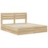 vidaXL Estructura de cama Roble Sonoma 180 x 200 cm Madera Ingenieril