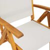 vidaXL Juego comedor de jard&iacute;n 9 pzas madera maciza acacia y textileno