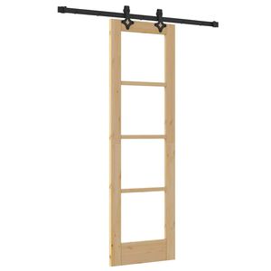 vidaXL Puerta Corredera Natural 61 x 198,5 cm