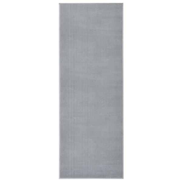 vidaXL Alfombra de pasillo BCF gris 80x200 cm