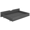 vidaXL Estructura de cama con 4 cajones pino gris oscuro 140x200 cm