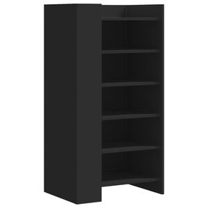 vidaXL Zapatero madera de ingenier&iacute;a negro 52x37,5x100 cm