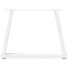 vidaXL Patas para mesa de centro en forma de V (2 unidades), color blanco, 70 x (42-43,3) cm, acero