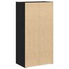 vidaXL Librer&iacute;a de madera contrachapada roble negro 40x24x77 cm