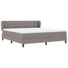 vidaXL Cama tipo Box Spring con colch&oacute;n Taup&eacute; 180 x 200 cm tela