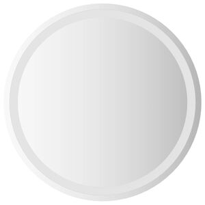 vidaXL Espejo de ba&ntilde;o LED Transparente &Oslash; 60 cm vidrio templado