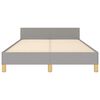vidaXL Estructura de cama sin colchón tela gris claro 120x200 cm