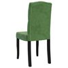 vidaXL Sillas de comedor 4 unidades terciopelo verde oscuro
