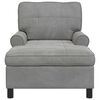 vidaXL Sill&oacute;n reclinable Gris Claro 91 x 157 x 91 cm Terciopelo