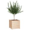 vidaXL Jardinera de madera maciza de pino 70x70x70 cm