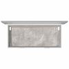 vidaXL Set muebles de ba&ntilde;o 2 piezas madera contrachapada gris hormig&oacute;n