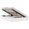 vidaXL Cama con almacenamiento Blanco Puro 137 x 190 cm