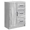 vidaXL Aparador Gris Sonoma 66 x 34,5 x 87 cm Madera de Ingenier&iacute;a