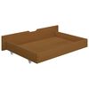 vidaXL Estructura de cama 2 cajones madera pino marr&oacute;n miel 160x200 cm