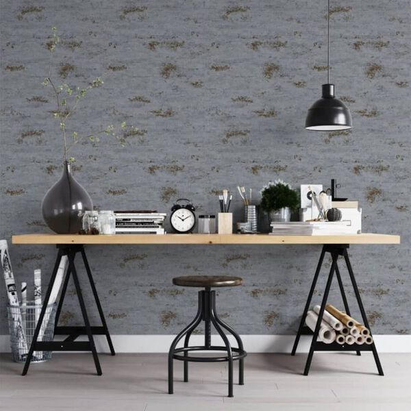Noordwand Papel de pared Topchic Concrete Look gris claro