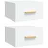 vidaXL Mesitas de noche de pared 2 uds blanco 35x35x20 cm