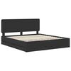 vidaXL Estructura de cama Negro 200 x 200 cm Madera Ingenieril