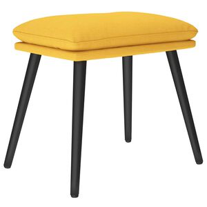 vidaXL Reposapi&eacute;s de tela amarillo mostaza 45x29,5x35 cm