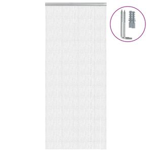 vidaXL Mosquitera de cadena para puerta aluminio 90x212 cm