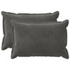 vidaXL Funda de almohada 2 pcs HOUTEN Gris oscuro 50 x 70 cm