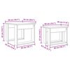 vidaXL Juego de Mesas de Centro 2 pcs Madera vieja