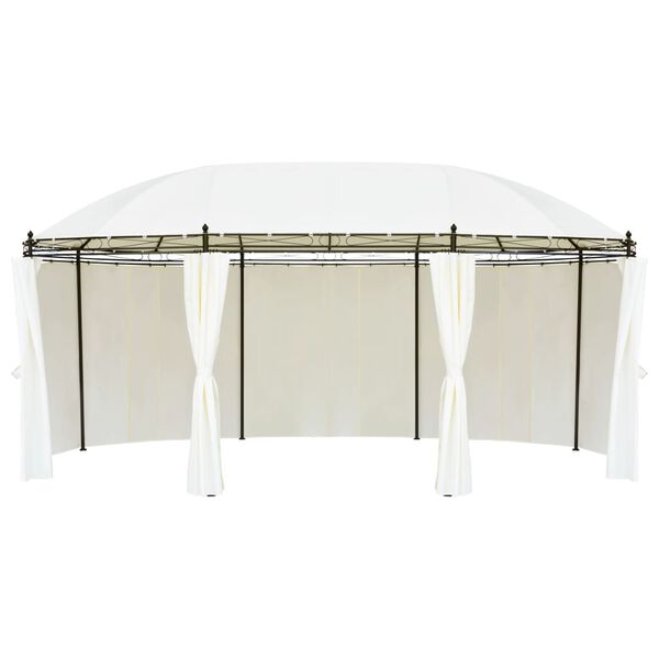 vidaXL Cenador blanco crema 530x350x265 cm