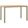 vidaXL Set comedor de jard&iacute;n 3 pzas con cojines rat&aacute;n sint&eacute;tico beige