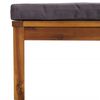 vidaXL Muebles de jardín 6 pzas cojines madera maciza de acacia