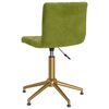 vidaXL Sillas de comedor giratorias 2 unidades terciopelo verde claro