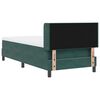 vidaXL Cama tipo Box Spring Verde oscuro 200 x 100 cm Poli&eacute;ster