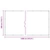 vidaXL Lona transparente con ojales polietileno 3x12 m