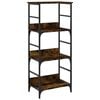 vidaXL Estanter&iacute;a de madera ingenier&iacute;a roble ahumado 50x33x117,5 cm