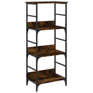 vidaXL Estanter&iacute;a de madera ingenier&iacute;a roble ahumado 50x33x117,5 cm