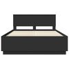 vidaXL Estructura de cama Negro 150 x 200 cm Madera de ingenier&iacute;a