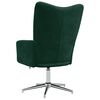 vidaXL Sill&oacute;n de relax de terciopelo verde oscuro