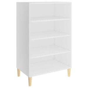 vidaXL Aparador de madera contrachapada blanco 57x35x90 cm