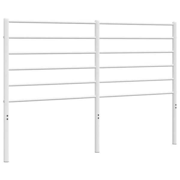 vidaXL Cabecero de metal blanco 140 cm