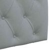 vidaXL Cabecera Colgante Gris Claro 100 x 55 x 7 cm tela
