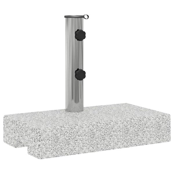 vidaXL Base de sombrilla de granito rectangular 25 kg