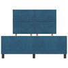vidaXL Cama tipo Box Spring Azul Oscuro 160 x 200 cm Terciopelo