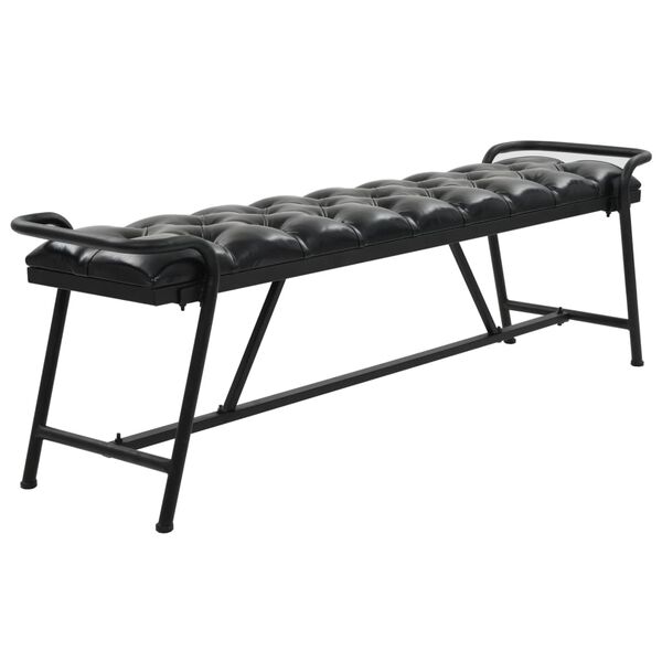 vidaXL Banco tapizado en cuero artificial 160x40,5x50,5 cm