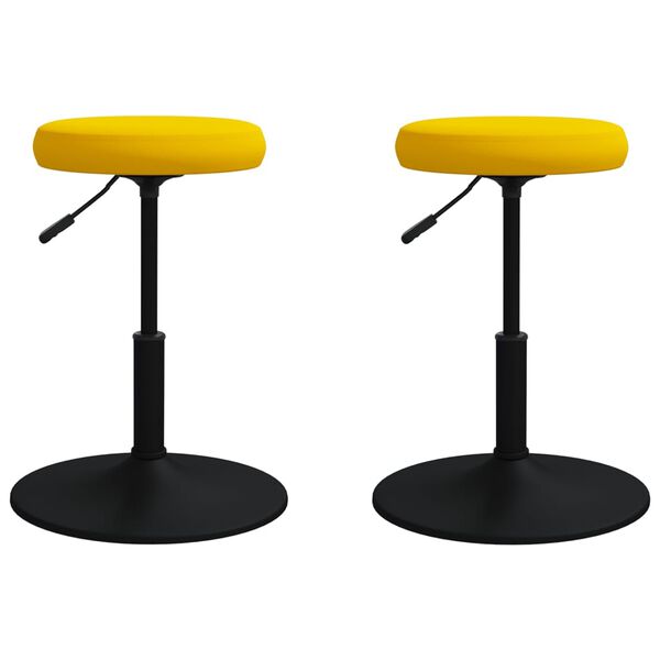 vidaXL Sillas de comedor 2 uds terciopelo amarillo mostaza