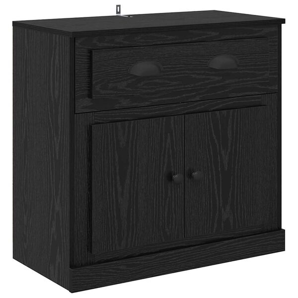 vidaXL Alacena Roble Negro 70 x 35,5 x 67,5 cm Madera contrachapada