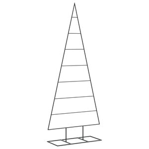 vidaXL &Aacute;rbol de Navidad para decoraci&oacute;n metal negro 150 cm