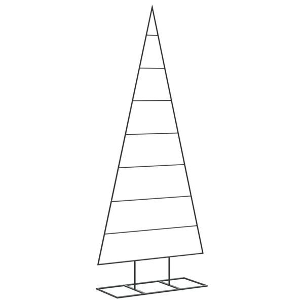 vidaXL &Aacute;rbol de Navidad para decoraci&oacute;n metal negro 150 cm
