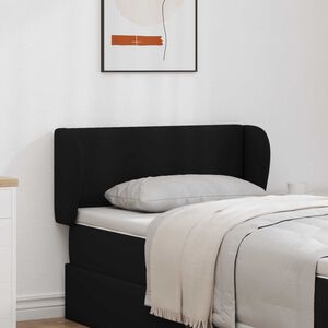 vidaXL Oreja de cabecero Negro 40 x 23 x 6 cm PVC