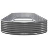 vidaXL Jardinera arriate acero galvanizado antracita 523x140x36cm