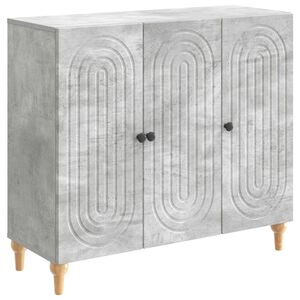 vidaXL Aparador Gris Hormig&oacute;n 89 x 34,5 x 80 cm Madera de Ingenier&iacute;a
