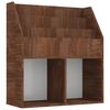 vidaXL Revistero ni&ntilde;os madera contrachapada marr&oacute;n roble 71x30x78,5 cm